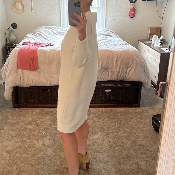 Oversized winter white sweater dress M - Picture 4 of 11